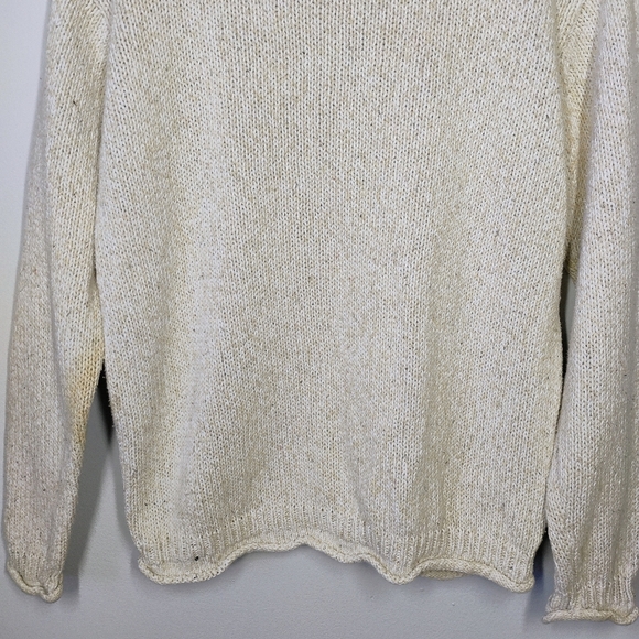 Vintage Crazy Horse Maine State Pine Tree Sweater Fisherman Knit Large Roll Neck - Picture 5 of 13